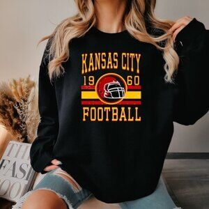 Kansas City Chiefs Red Sweatshirt Retro NFL Football Crewneck Fan Gift 79